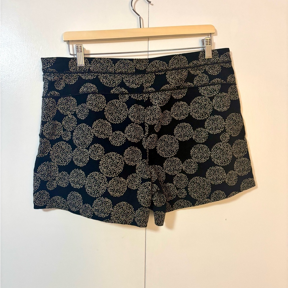 Anthropologie Cartonnier High Rise Dot Circle Print Shorts - Size 12 - Picture 2 of 5